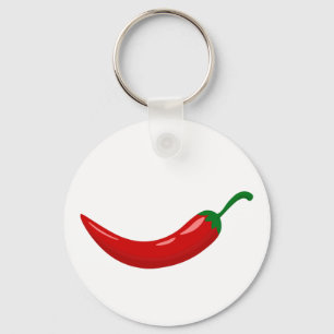Red hot chili pepper key ring