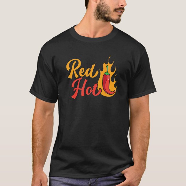 Red Hot Chilli Flavour Spicy Food  Chipotle Squad  T-Shirt (Front)