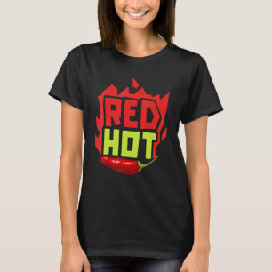 Red Hot Chilli Flavour Spicy Food  Chipotle Squad  T-Shirt