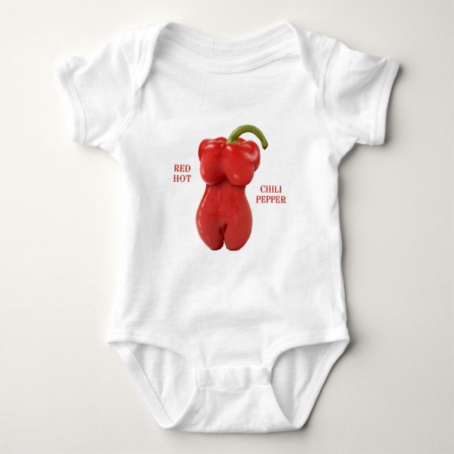 Red Hot Chilli Pepper Baby Bodysuit (Front)