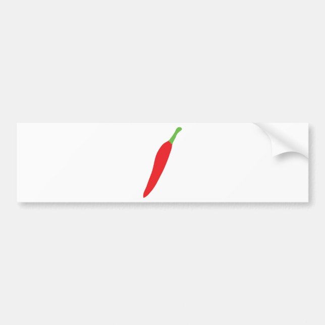 red hot chilli pepper bumper sticker (Front)