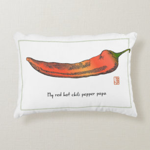 Red Hot Chilli Pepper Papa Accent Pillow
