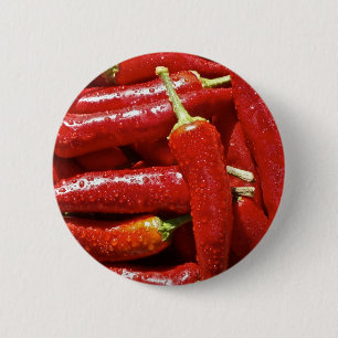 Red hot chilli peppers 6 cm round badge