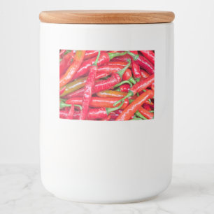 Red hot chilli peppers food label