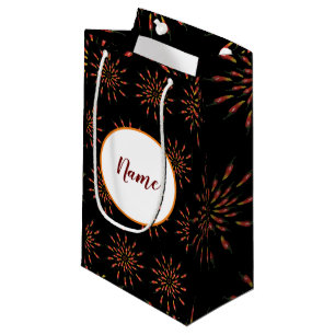 Red Hot Chilli Peppers Mandala Art Personalised Small Gift Bag
