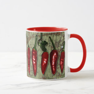Red Hot Chilli Peppers Vintage Wood Mug