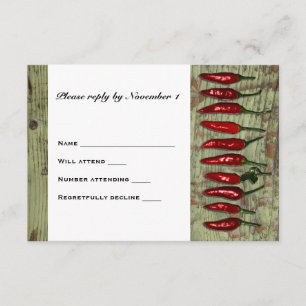 Red Hot Chilli Peppers Wood Look RSVP