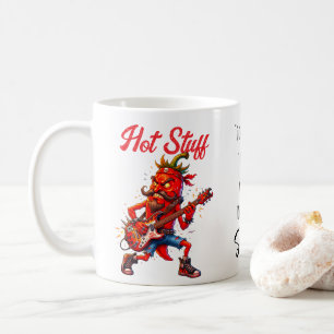 Red Hot Chilli Rocker With Quote Coffee Mug