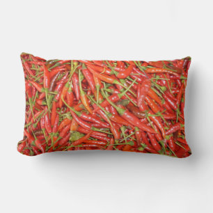 red hot chillies lumbar cushion