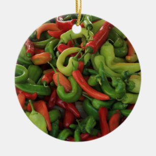 Red hot cili pepper Christmas ornament