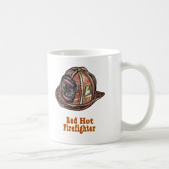Red Hot Firefighter Coffee Mug (Right)