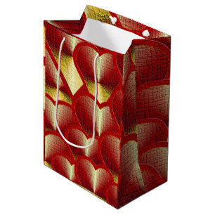 Red Hot Hearts Medium Gift Bag