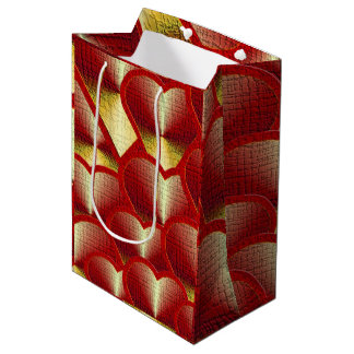 Red Hot Hearts Medium Gift Bag