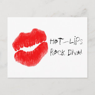 Red Hot Lips I Postcard