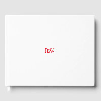 Red Hot Love Typography Wedding Guest Book