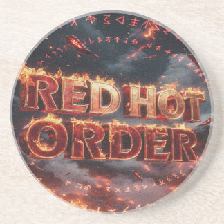 Red Hot Order Coaster