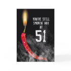 Red Hot Pepper 51st Birthday Card