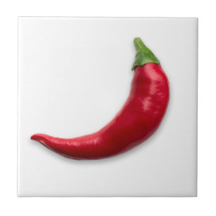 Red hot pepper ceramic tile