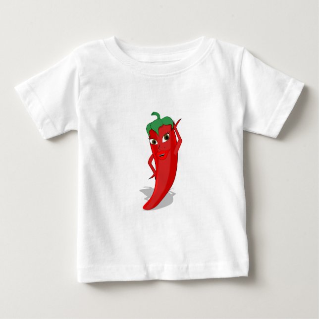 Red Hot Pepper Diva Baby T-Shirt (Front)