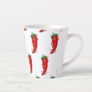 Red Hot Pepper Diva Classic  Latte Mug