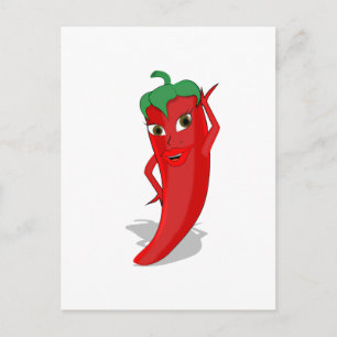 Red Hot Pepper Diva Postcard