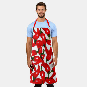 Red Hot Peppers Spicy  Apron