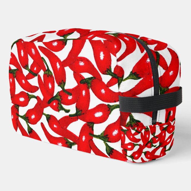 Red Hot Peppers Spicy  Dopp Kit (Left Corner)
