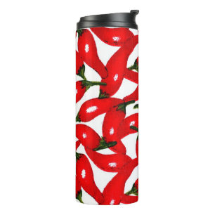 Red Hot Peppers Spicy Thermal Tumbler