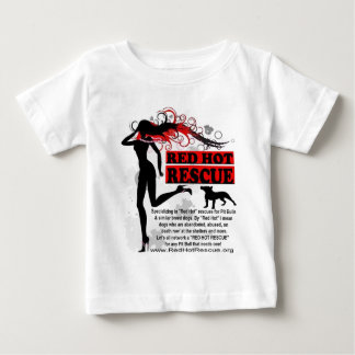 Red Hot Rescue Baby Tshirt - Large Logo on Front