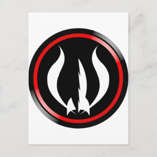 Red Hot Rocket icon Postcard