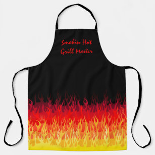 Red Hot Rod Flames - Smokin Hot Grill Master Apron