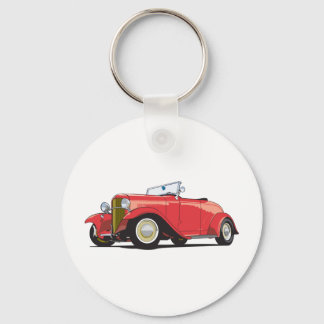 Red Hot Rod Key Ring