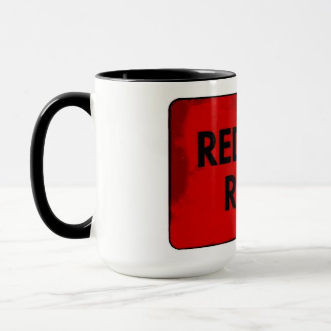 Red Hot Rush Ceramic Mug (Left)