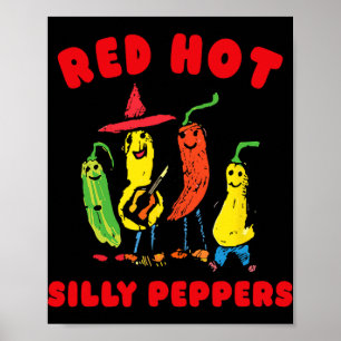 Red Hot Silly Peppers, Funny Poster