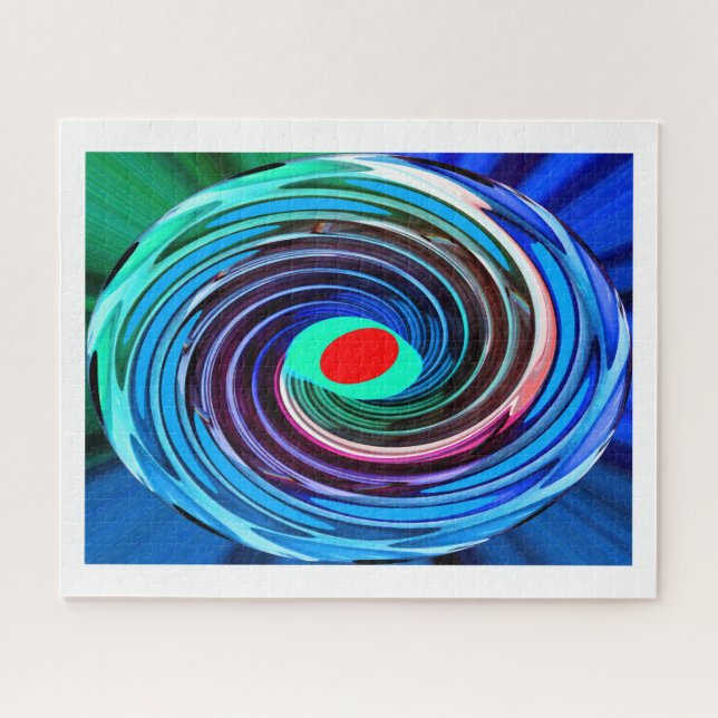 Red hot spot art jigsaw puzzle (Horizontal)