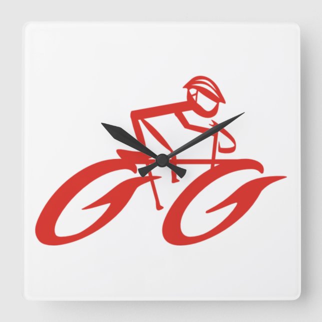 Red Hot Wheels Wall Clock (Front)