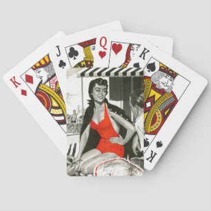 Red Hot Woman Playing Cards