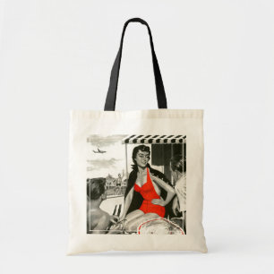 Red Hot Woman Tote Bag