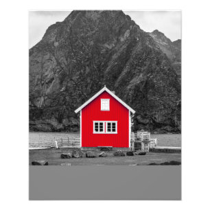 Red House Colour Pop Photo Print