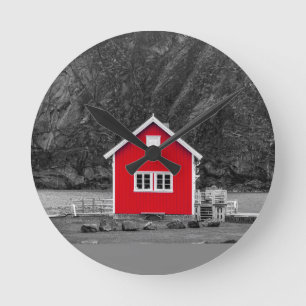 Red House Colour Pop Round Clock