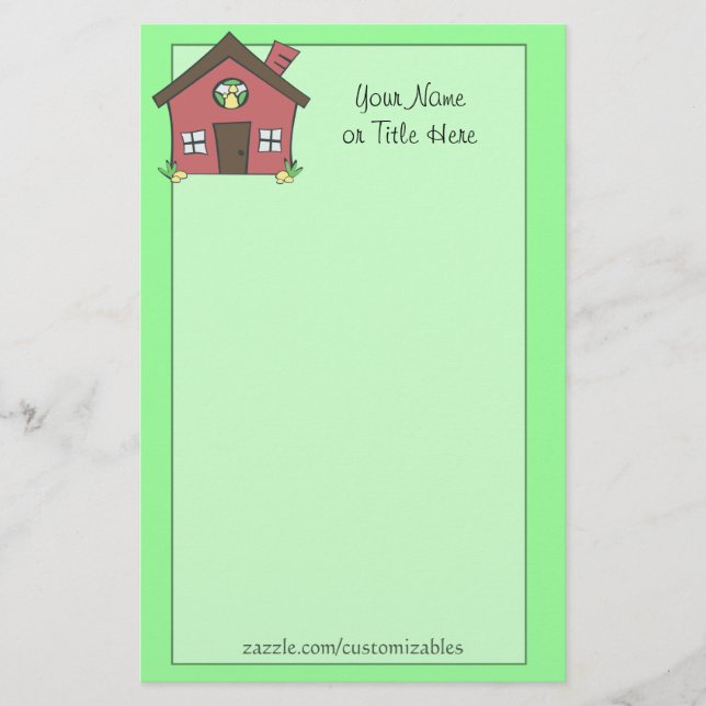 Red House Stationery (Front)