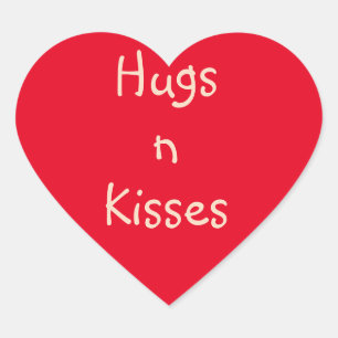 Red Hugs n kisses Stickers 