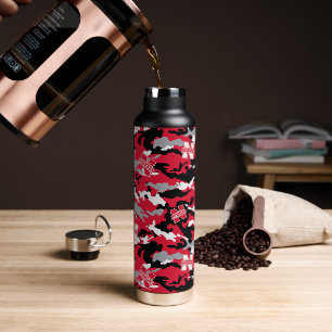 Red Huskers Camo Thor Copper Infused Water Bottle