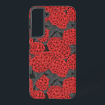 Red hydrangea samsung galaxy case<br><div class="desc">Hand drawn vector illustration with red hydrangea flowers</div>