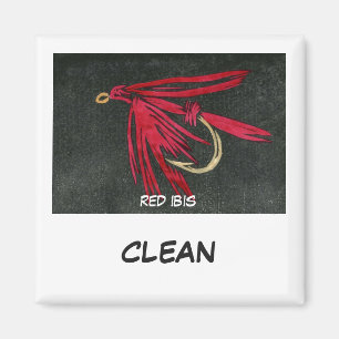 "Red Ibis" Dish Washer Status Magnet