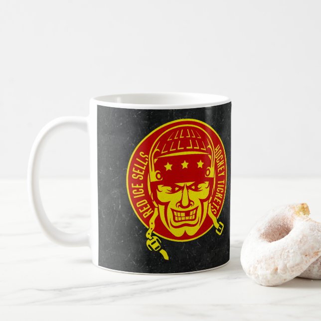 Red Ice Sells Hockey Tickets Coffee Mug (With Donut)