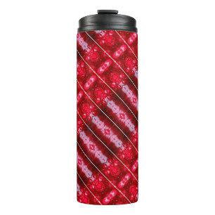 Red Ikat Thermal Tumbler