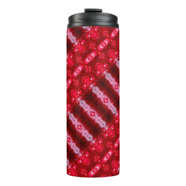 Red Ikat Thermal Tumbler (Front)