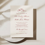 Red Illustrated Swans Whimsical Wedding Invitation<br><div class="desc">Celebrate your special day with our elegant Wedding Invitation, where timeless beauty meets minimalist vintage charm. This exquisite invitation is thoughtfully designed to capture the essence of your love story with sophisticated details and artistic flair. The front page is graced with a deep red, delicate hand-drawn illustration of two elegant...</div>