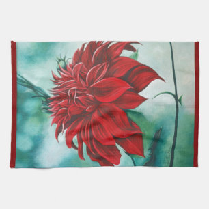 Red in Fury Tea Towel